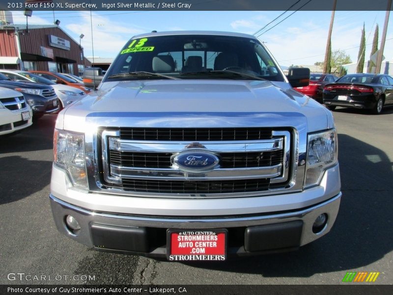 Ingot Silver Metallic / Steel Gray 2013 Ford F150 XL SuperCrew