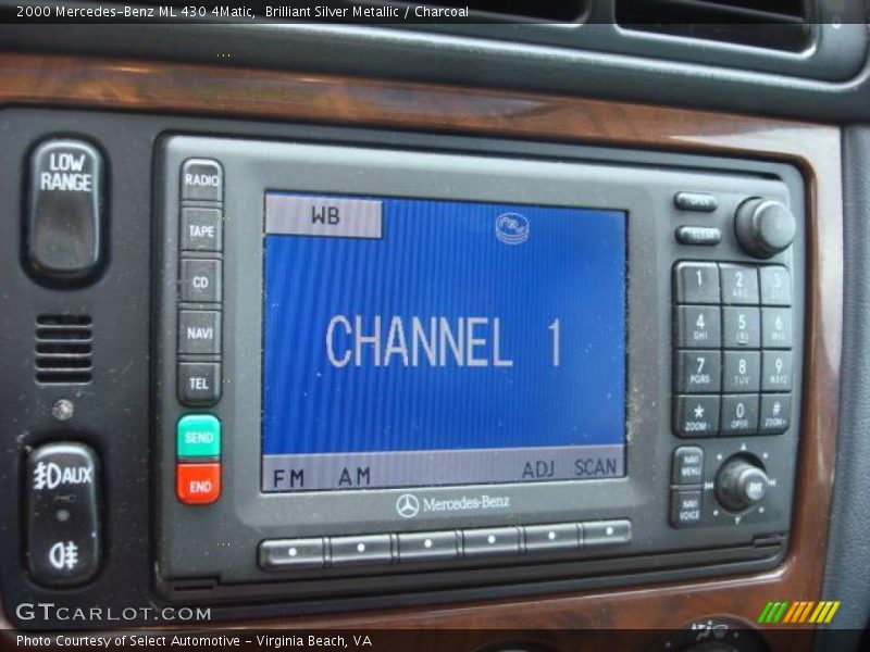 Brilliant Silver Metallic / Charcoal 2000 Mercedes-Benz ML 430 4Matic