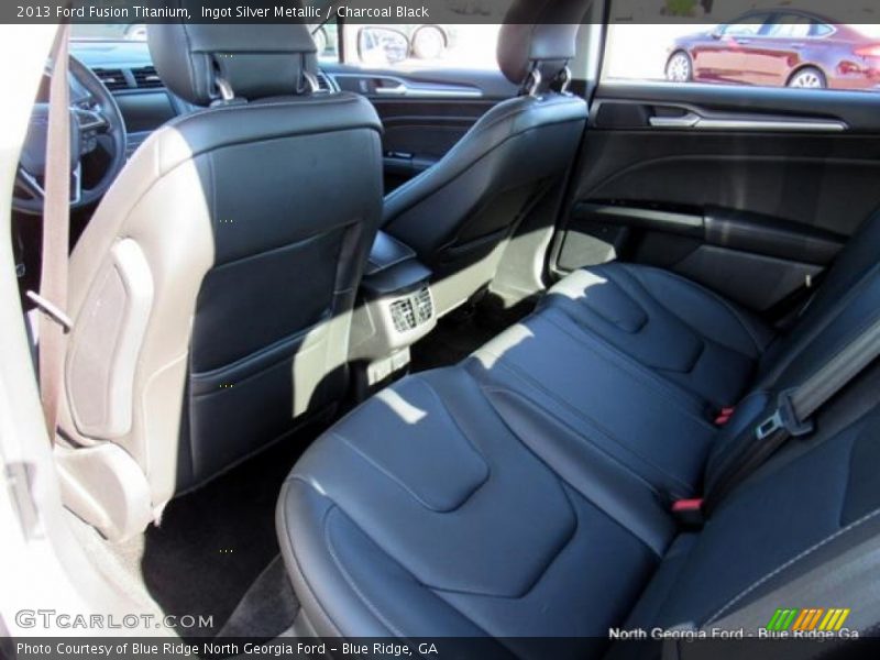 Ingot Silver Metallic / Charcoal Black 2013 Ford Fusion Titanium
