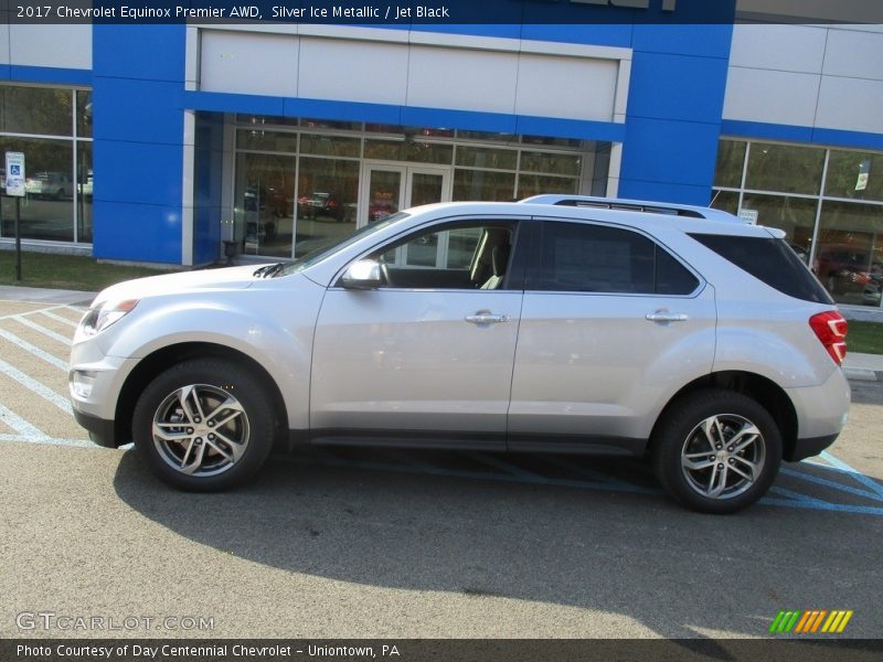 Silver Ice Metallic / Jet Black 2017 Chevrolet Equinox Premier AWD