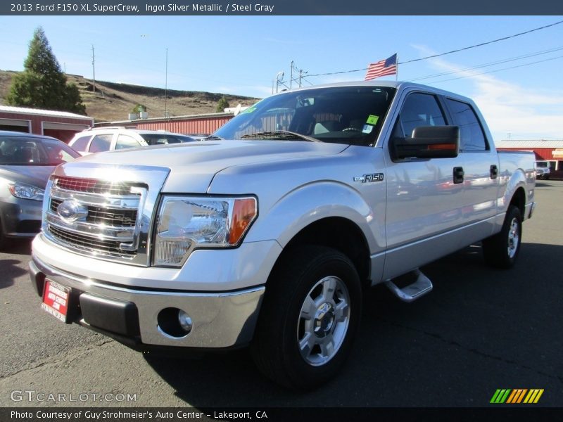 Ingot Silver Metallic / Steel Gray 2013 Ford F150 XL SuperCrew