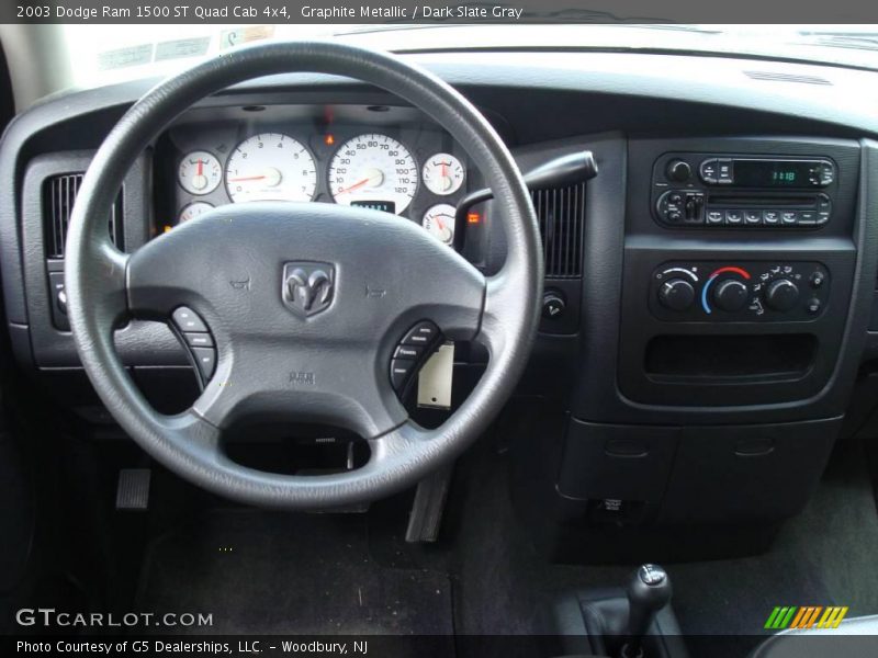 Graphite Metallic / Dark Slate Gray 2003 Dodge Ram 1500 ST Quad Cab 4x4