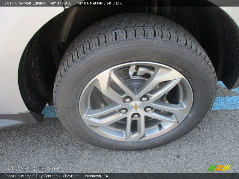 Silver Ice Metallic / Jet Black 2017 Chevrolet Equinox Premier AWD