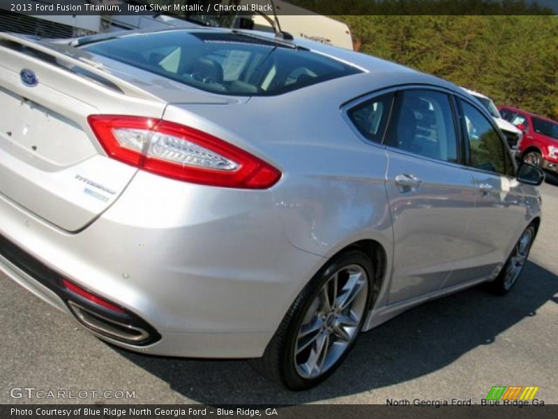 Ingot Silver Metallic / Charcoal Black 2013 Ford Fusion Titanium