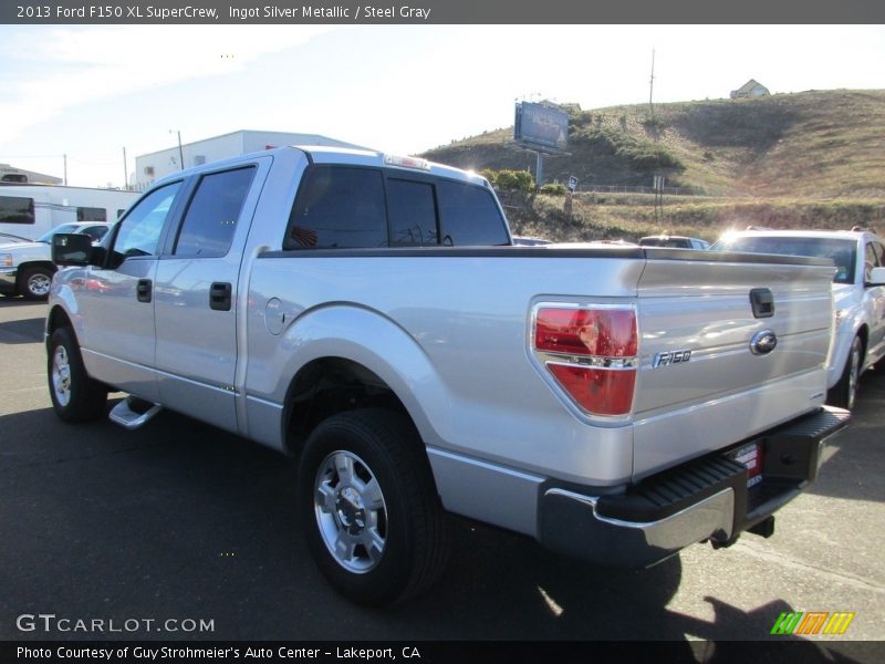 Ingot Silver Metallic / Steel Gray 2013 Ford F150 XL SuperCrew