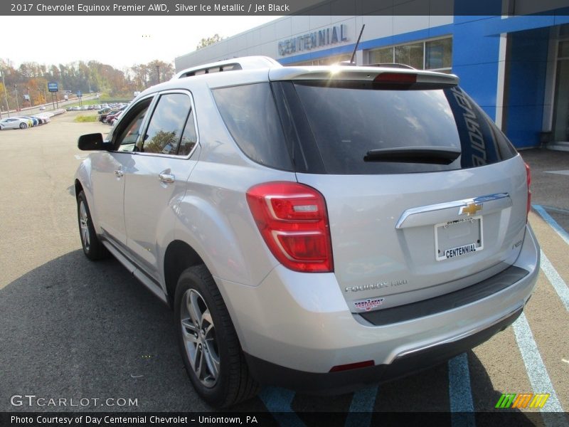 Silver Ice Metallic / Jet Black 2017 Chevrolet Equinox Premier AWD