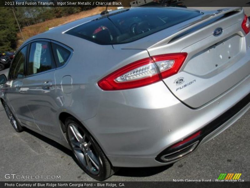 Ingot Silver Metallic / Charcoal Black 2013 Ford Fusion Titanium