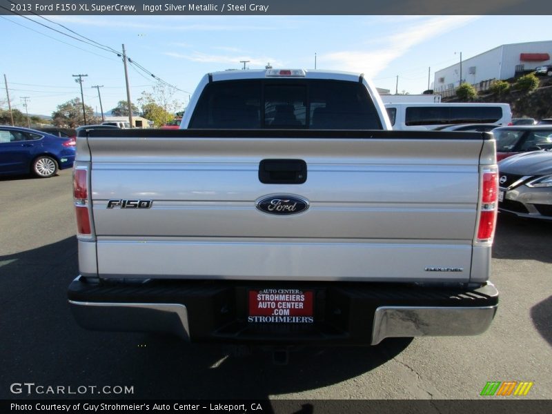 Ingot Silver Metallic / Steel Gray 2013 Ford F150 XL SuperCrew