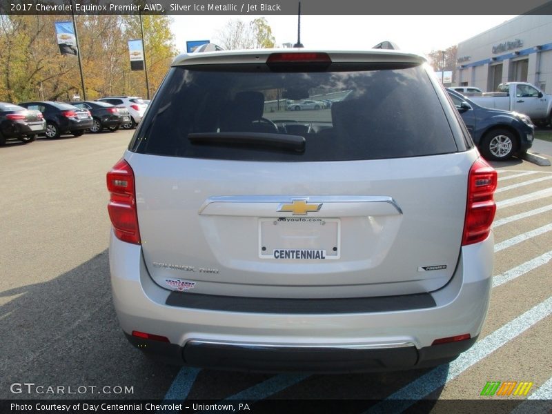 Silver Ice Metallic / Jet Black 2017 Chevrolet Equinox Premier AWD