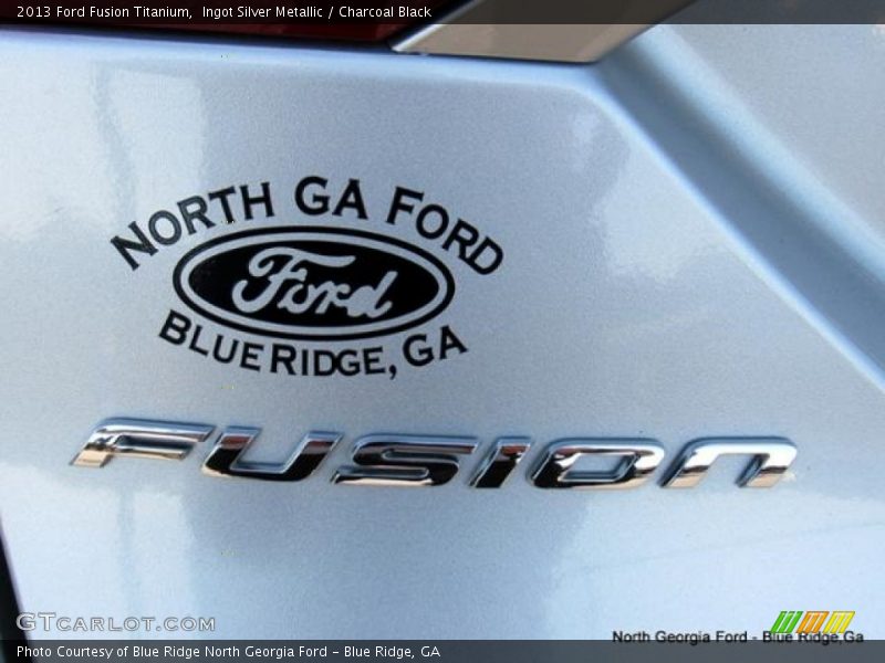 Ingot Silver Metallic / Charcoal Black 2013 Ford Fusion Titanium