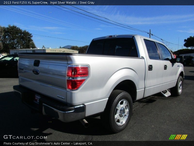 Ingot Silver Metallic / Steel Gray 2013 Ford F150 XL SuperCrew