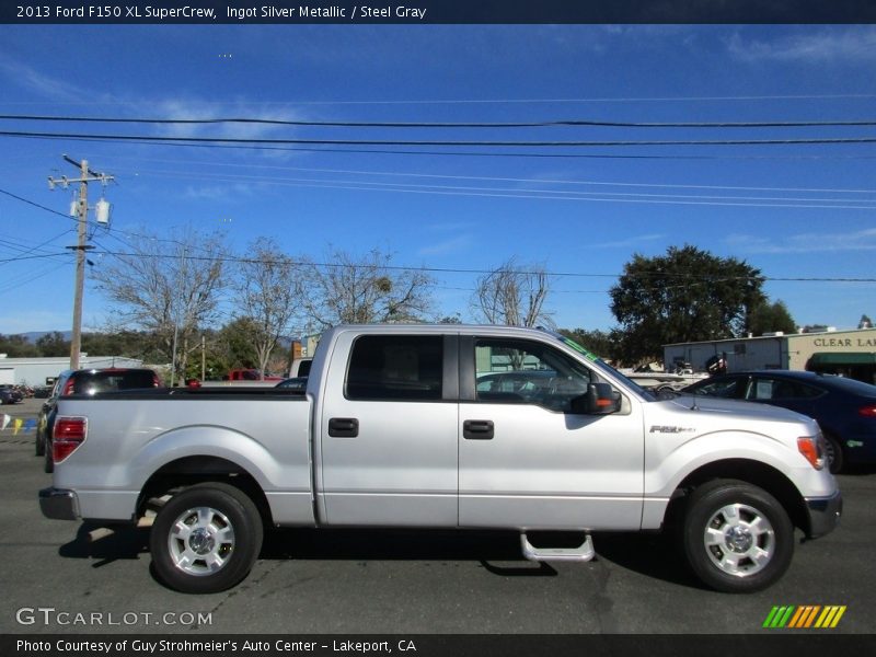 Ingot Silver Metallic / Steel Gray 2013 Ford F150 XL SuperCrew
