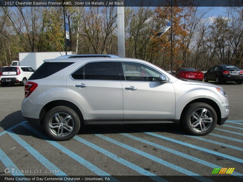 Silver Ice Metallic / Jet Black 2017 Chevrolet Equinox Premier AWD