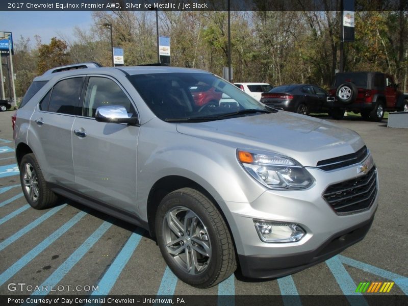 Silver Ice Metallic / Jet Black 2017 Chevrolet Equinox Premier AWD