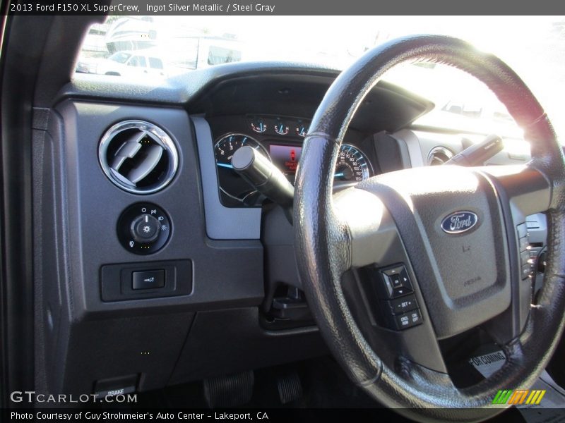 Ingot Silver Metallic / Steel Gray 2013 Ford F150 XL SuperCrew