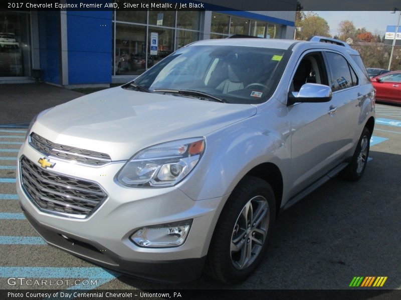 Silver Ice Metallic / Jet Black 2017 Chevrolet Equinox Premier AWD