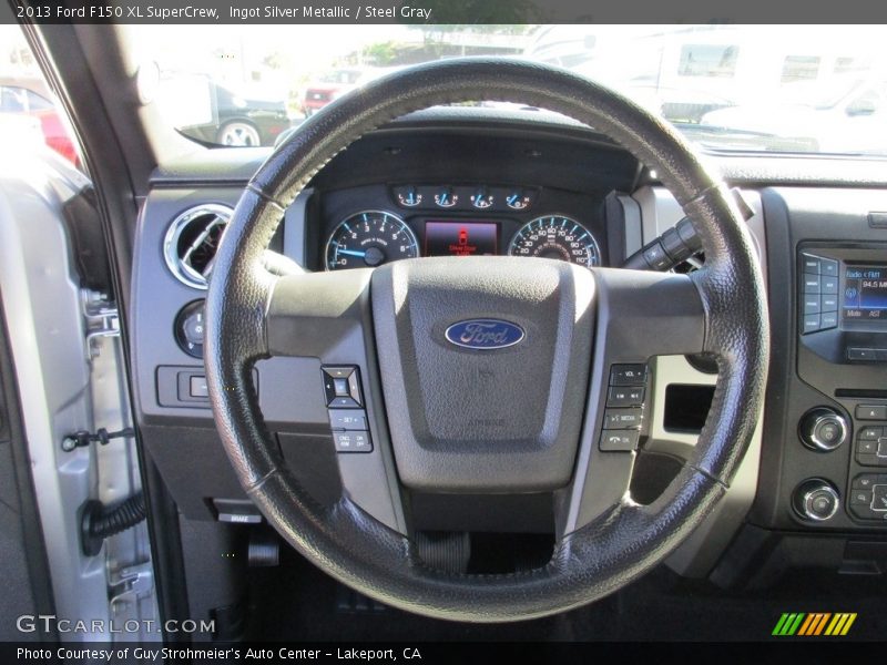 Ingot Silver Metallic / Steel Gray 2013 Ford F150 XL SuperCrew