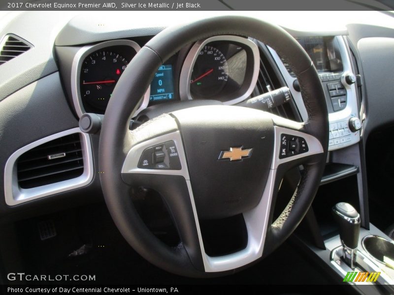 Silver Ice Metallic / Jet Black 2017 Chevrolet Equinox Premier AWD