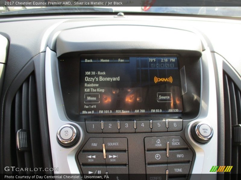 Silver Ice Metallic / Jet Black 2017 Chevrolet Equinox Premier AWD