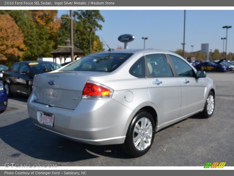 Ingot Silver Metallic / Medium Stone 2010 Ford Focus SEL Sedan