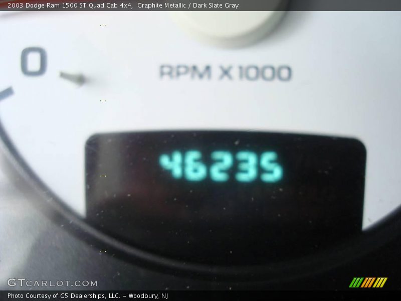 Graphite Metallic / Dark Slate Gray 2003 Dodge Ram 1500 ST Quad Cab 4x4