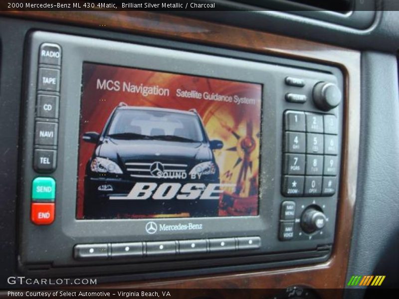 Brilliant Silver Metallic / Charcoal 2000 Mercedes-Benz ML 430 4Matic