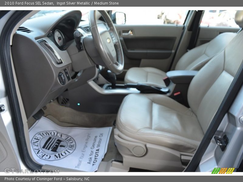 Ingot Silver Metallic / Medium Stone 2010 Ford Focus SEL Sedan