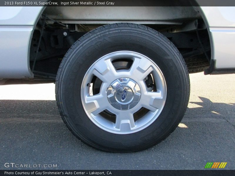 Ingot Silver Metallic / Steel Gray 2013 Ford F150 XL SuperCrew