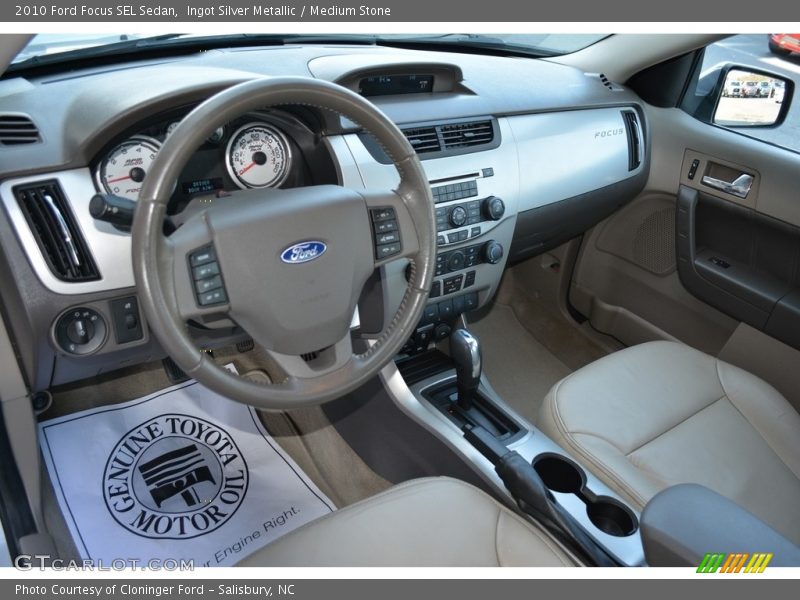 Ingot Silver Metallic / Medium Stone 2010 Ford Focus SEL Sedan