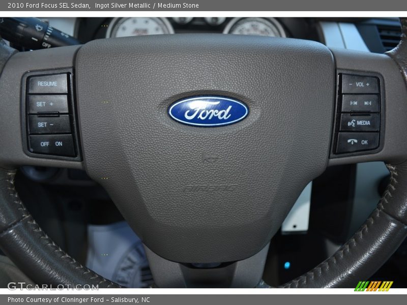 Ingot Silver Metallic / Medium Stone 2010 Ford Focus SEL Sedan