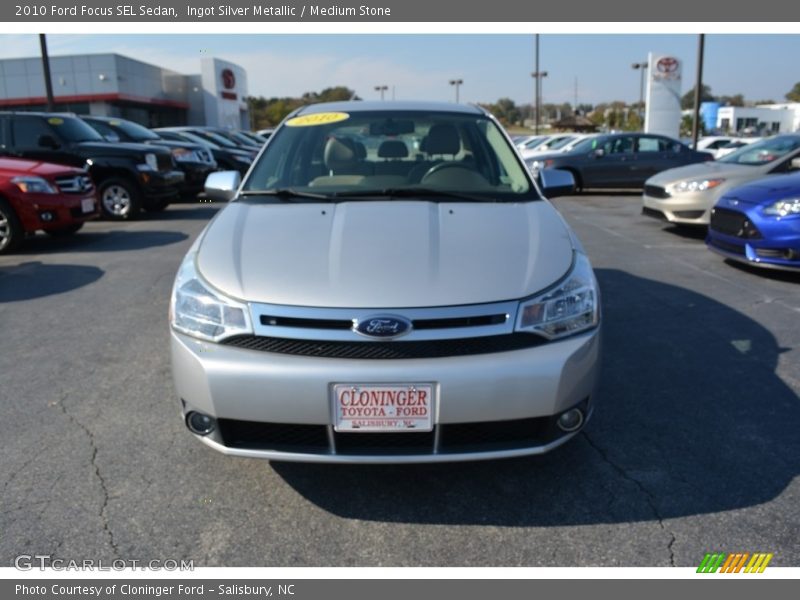 Ingot Silver Metallic / Medium Stone 2010 Ford Focus SEL Sedan