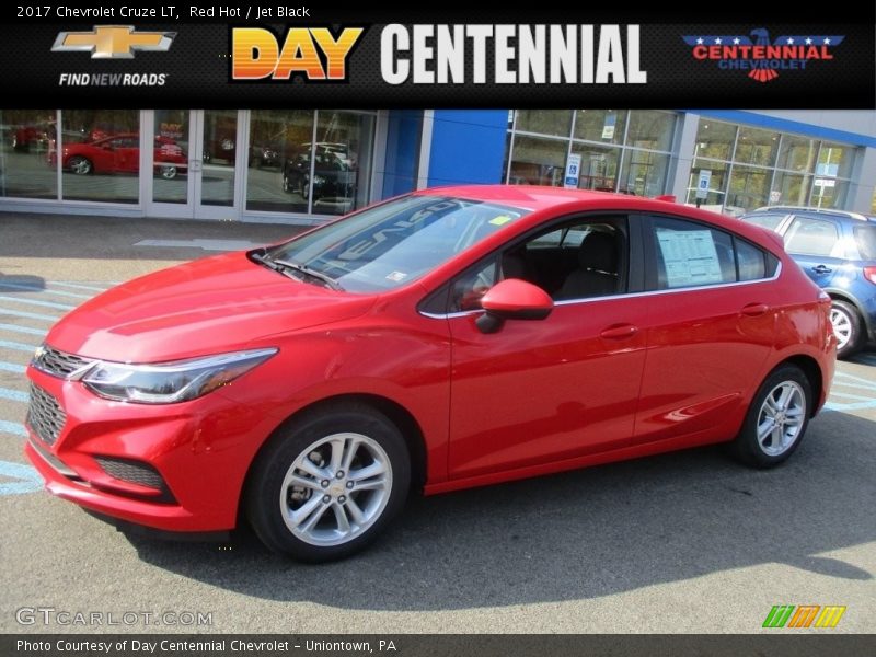 Red Hot / Jet Black 2017 Chevrolet Cruze LT