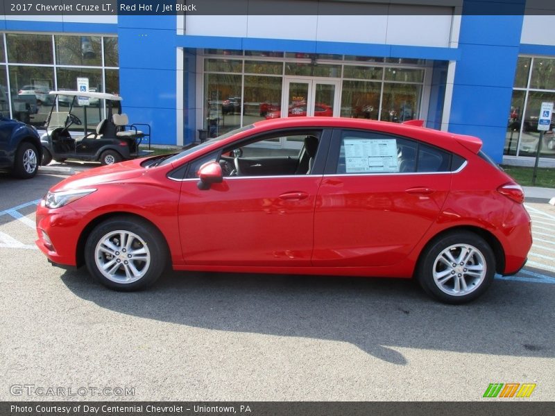 Red Hot / Jet Black 2017 Chevrolet Cruze LT