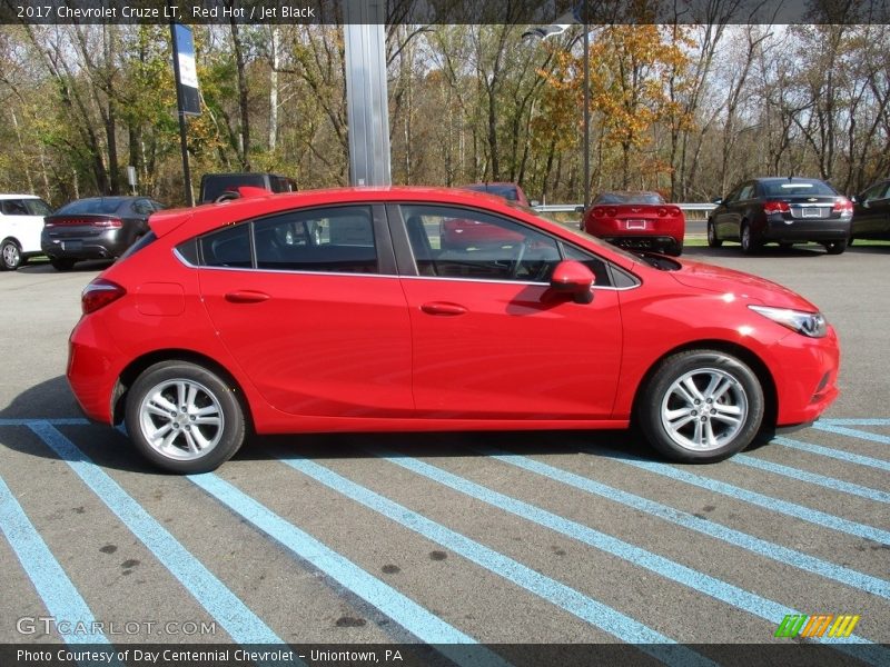 Red Hot / Jet Black 2017 Chevrolet Cruze LT