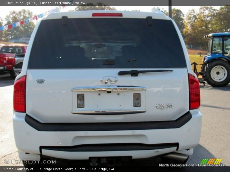 Tuscan Pearl White / Willow 2005 Infiniti QX 56