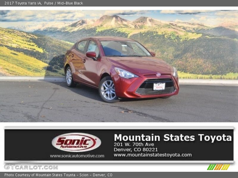 Pulse / Mid-Blue Black 2017 Toyota Yaris iA