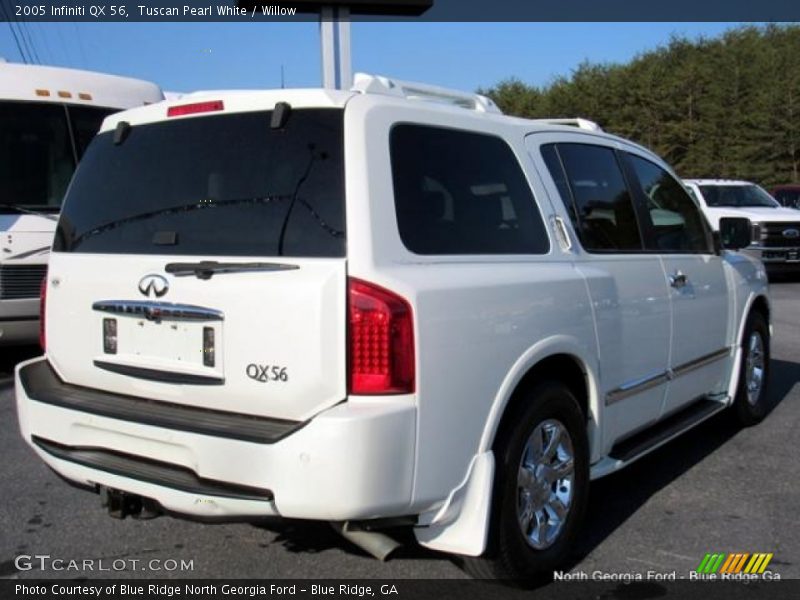 Tuscan Pearl White / Willow 2005 Infiniti QX 56