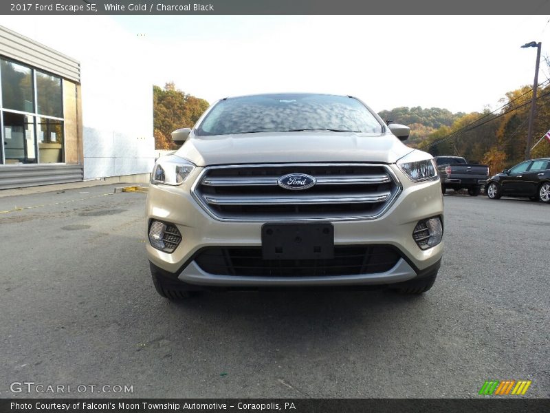 White Gold / Charcoal Black 2017 Ford Escape SE