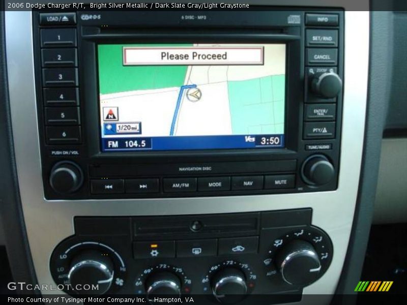 Bright Silver Metallic / Dark Slate Gray/Light Graystone 2006 Dodge Charger R/T