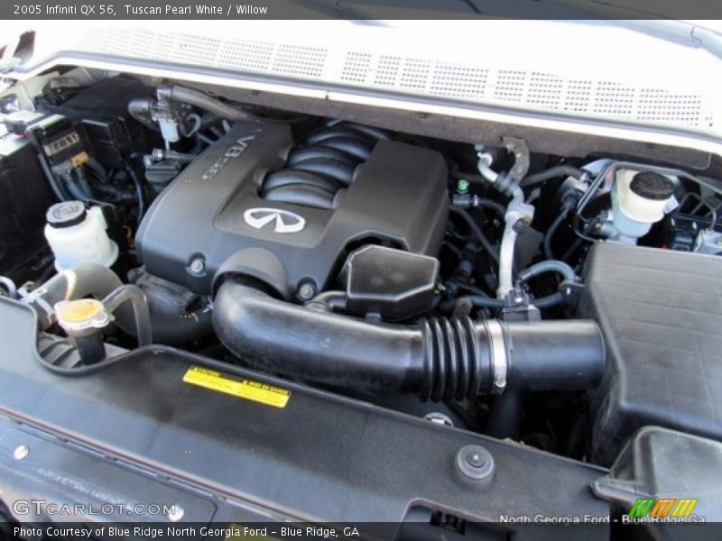 Tuscan Pearl White / Willow 2005 Infiniti QX 56