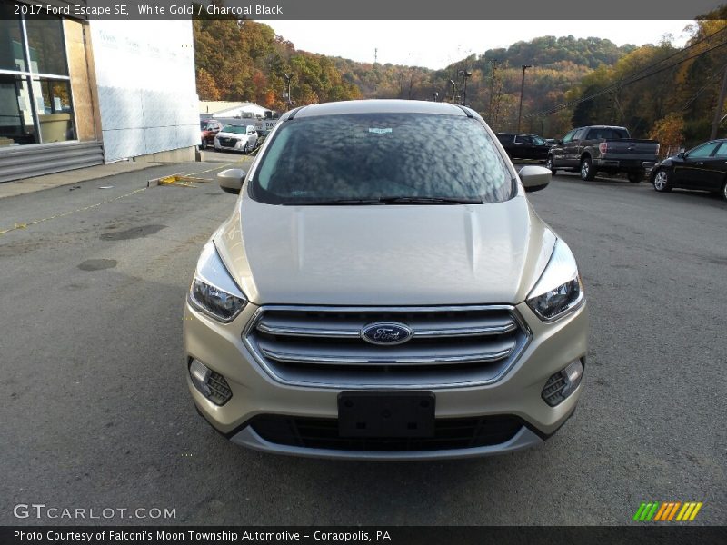 White Gold / Charcoal Black 2017 Ford Escape SE
