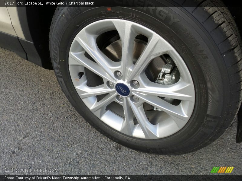 White Gold / Charcoal Black 2017 Ford Escape SE