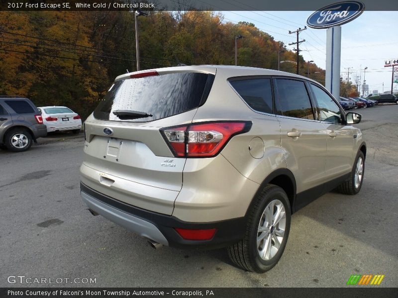 White Gold / Charcoal Black 2017 Ford Escape SE