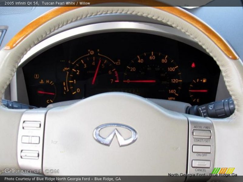Tuscan Pearl White / Willow 2005 Infiniti QX 56