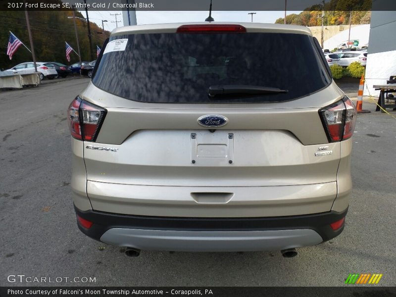White Gold / Charcoal Black 2017 Ford Escape SE
