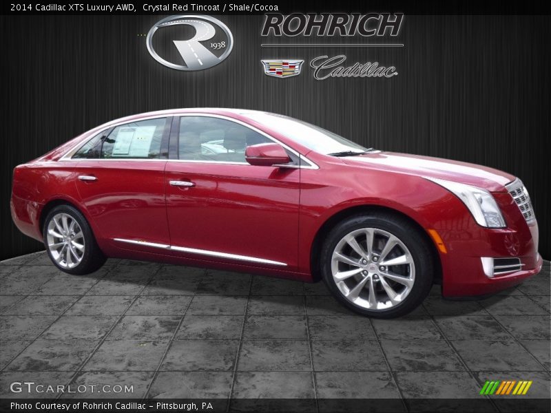 Crystal Red Tincoat / Shale/Cocoa 2014 Cadillac XTS Luxury AWD