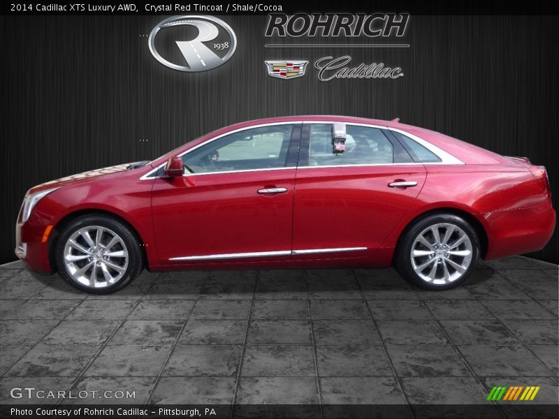 Crystal Red Tincoat / Shale/Cocoa 2014 Cadillac XTS Luxury AWD