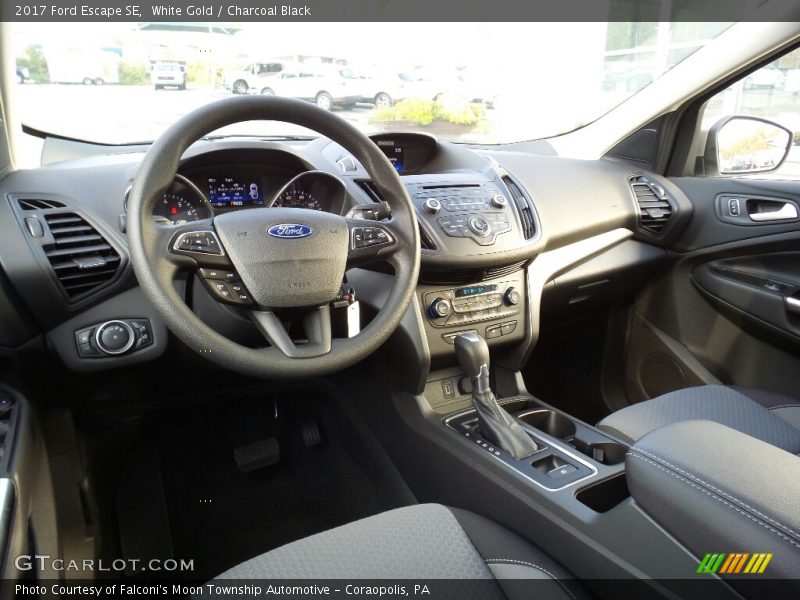 White Gold / Charcoal Black 2017 Ford Escape SE