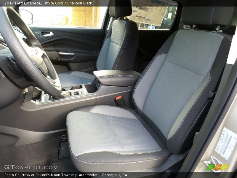 White Gold / Charcoal Black 2017 Ford Escape SE