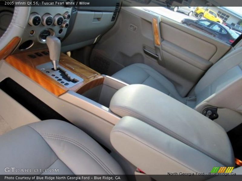 Tuscan Pearl White / Willow 2005 Infiniti QX 56